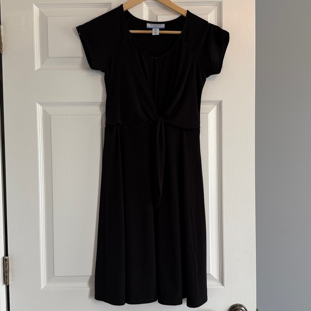 Motherhood Maternity Nursing Black Dress